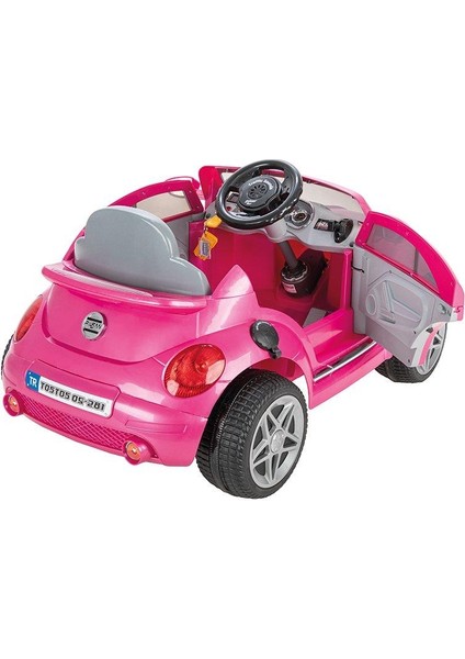 Tostos Uzaktan Kumandalı 12V Akülü Araba Metalik Pembe 05-281