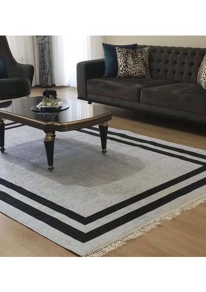 Yıkanabilir Kaymaz Tabanlı Halı Ince Yazlık Dekoratif Salon, Oturma Odası ve Çocuk Odası Halıları