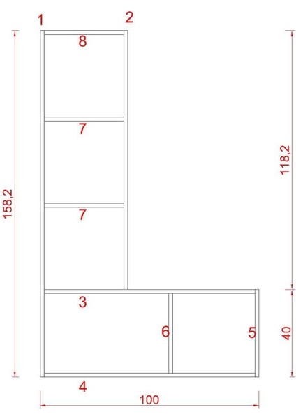 Atlas Duvar Raf Set Cordoba ( Mat ) fiyatları