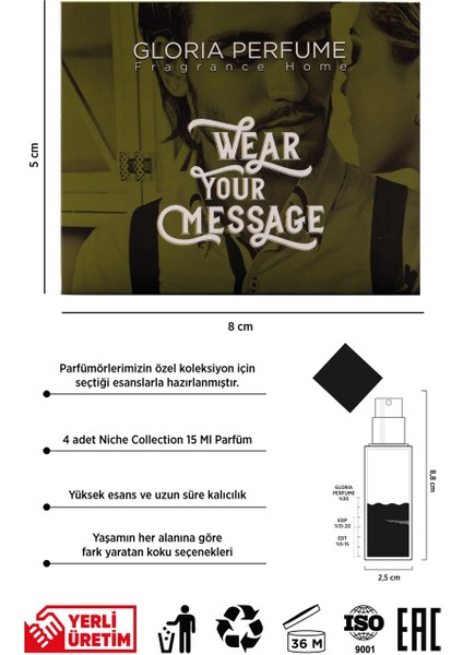 Glorıa Perfume Wear Your Message Niche Parfüm Seti Edp 60 ml