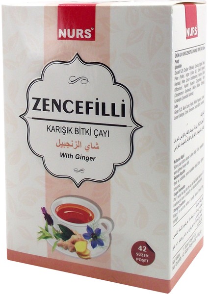 Zencefilli Karışık Bitkisel Çay 42'li