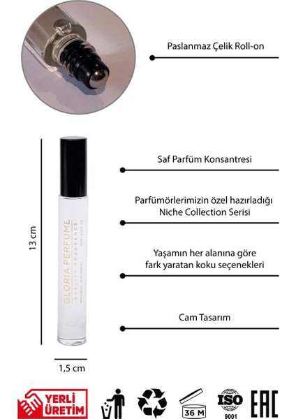 Glorıa Perfume Calıfornıa  10 ml Unisex Konsantre Parfüm