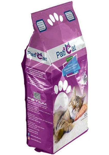Paticat Lavanta Kokulu Topaklanan Bentonit Kedi Kumu Ince 10 Lt