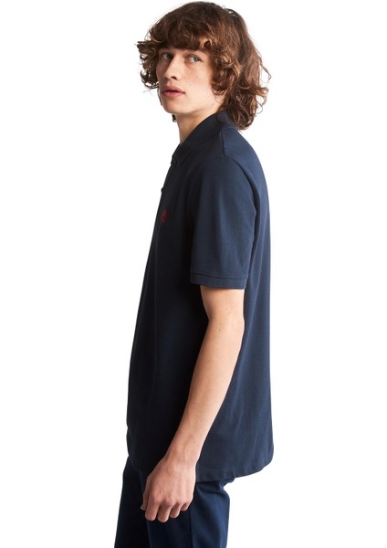 Pique Short Sleeve Erkek Lacivert T-Shirt TB0A26N44331 fırsatları