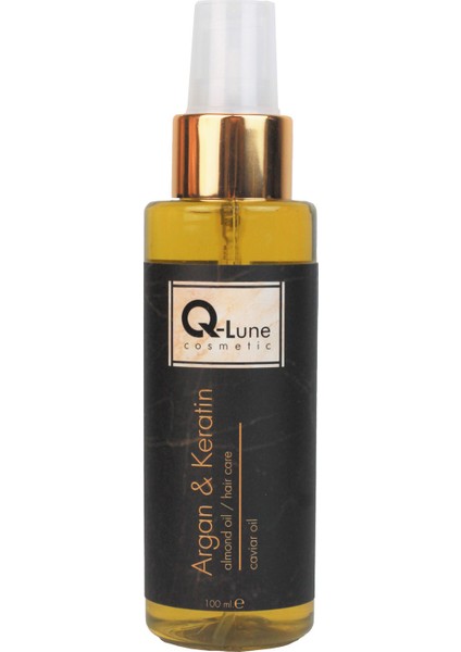 Q-Lune Cosmetic Q Lune Argan / Keratin & Havyar Bakım Yağı 100 ml