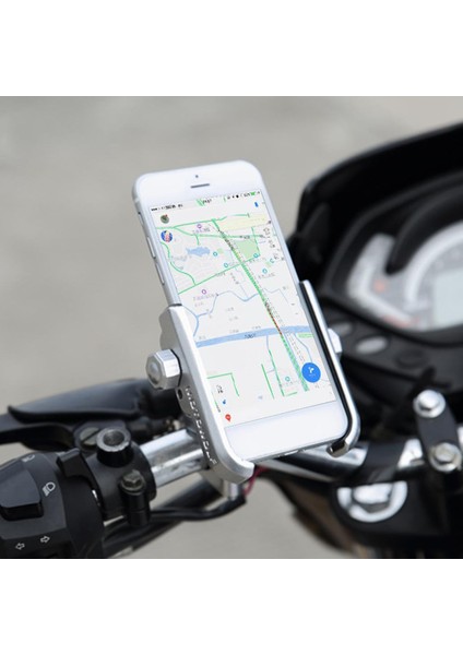 Bisiklet Motosiklet Telefon Tutucu Gidon Cep Telefonu Desteği Silver Standı fiyatları