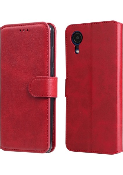 Samsung Galaxy A03 Core Için Darbeye Dayanıklı Manyetik Tokalı Pu Deri Telefon Kılıfı (Yurt Dışından)