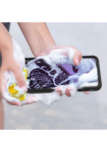 Galaxy A32 Için IP68 Su Geçirmez Kayışlı Telefon Kılıfı - Siyah (Yurt Dışından)