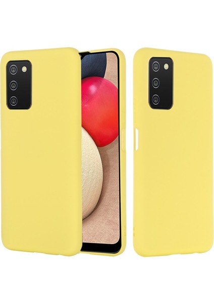 Galaxy A03S Için Çizilmeye Darbeye Dayanıklı Hassas Kesim Kayışlı Sıvı Silikon Telefon Kılıfı - Sarı (Yurt Dışından) modelleri