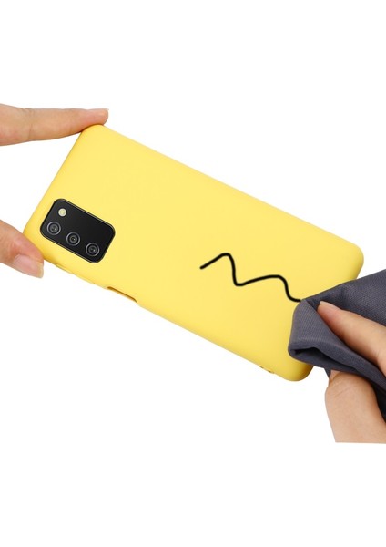 Galaxy A03S Için Çizilmeye Darbeye Dayanıklı Hassas Kesim Kayışlı Sıvı Silikon Telefon Kılıfı - Sarı (Yurt Dışından) indirimleri