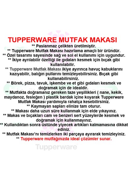 Mutfak Makası U-Serisi Çok Amaçlı Mutfak Makası Hsgl