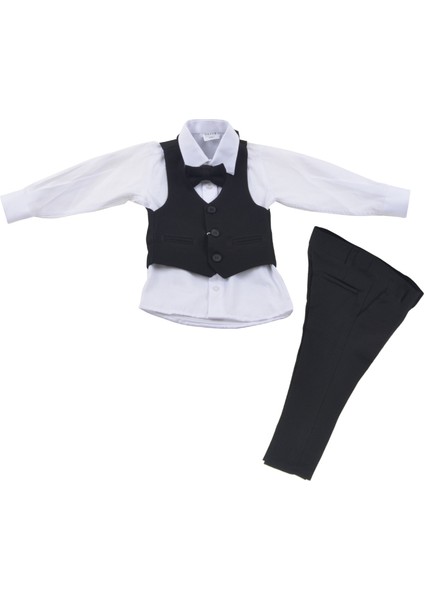 1-4 Yaş Spor Yelekli 3 Düğme Takım Elbise