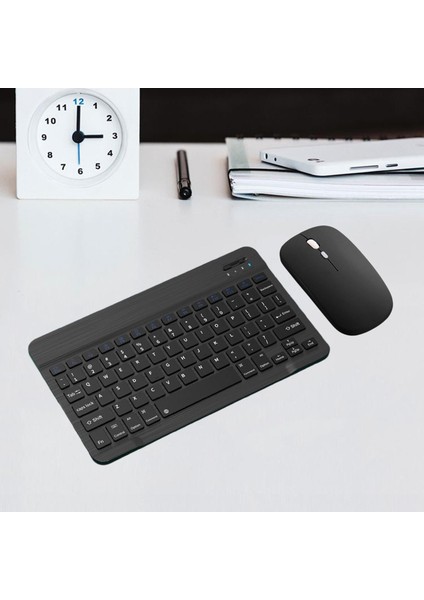 Apple iPad Air 4.nesil 10.9" A2316 Tablet Için Uyumlu Slim Şarjlı Bluetooth Klavye ve Mouse Seti