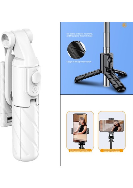 Kablosuz Bluetooth Selfie Sopa Tripod Uzaktan Kumanda Hafif Telefonlar Beyaz (Yurt Dışından) indirimleri