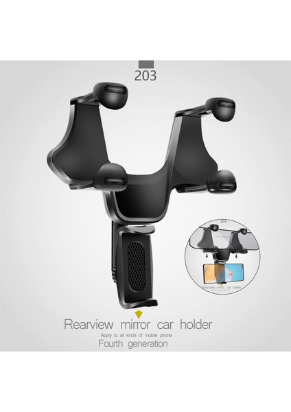 Otomobil Araç Dikiz Aynası Telefon Tutucu - Siyah (Yurt Dışından) modelleri