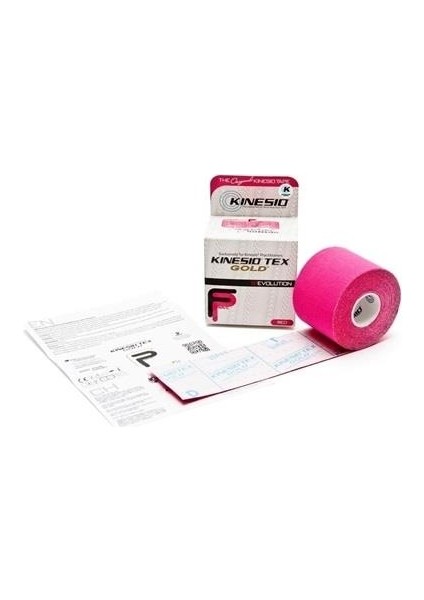 Kinesio Tape Kinesio Tex Gold Orijinal Sporcu Bandı 5cmX5m Kırmızı Pembe Red