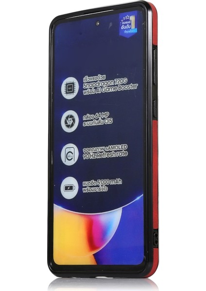 Samsung Galaxy A72 5g Buzağı Dokusu Manyetik Kart Çanta Pu Telefon Kılıfı Için modelleri