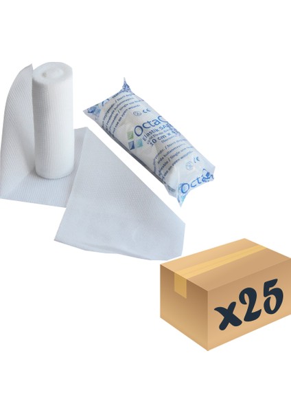 Elastik Sargı Bezi 10cm X 4m 25 Adet Tekli Paket