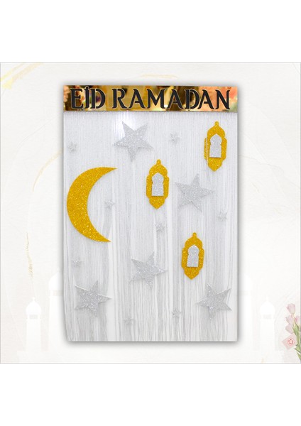 Eid Ramadan, Pleksili Püsküllü SüS - 50cm x 38cm