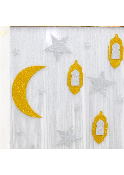 Eid Ramadan, Pleksili Püsküllü SüS - 50cm x 38cm fırsatları