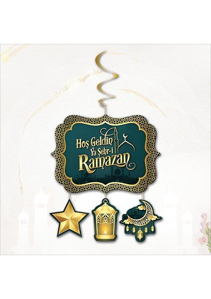 Hoşgeldin Ramazan Tavan Süsü - 130 cm x 33 cm
