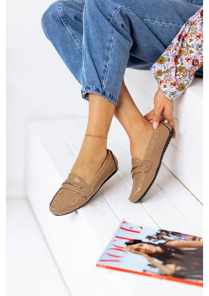 Azteka Shoes Hareket Store Çizgi Tokalı Babet