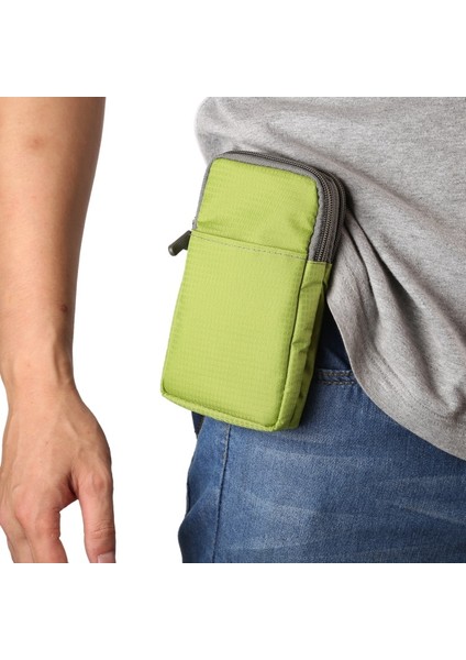 6.3-6.9 Inç Telefonlar Için Elastik Kemer Halkalı Spor Bel Çantası - Yeşil (Yurt Dışından) indirimleri