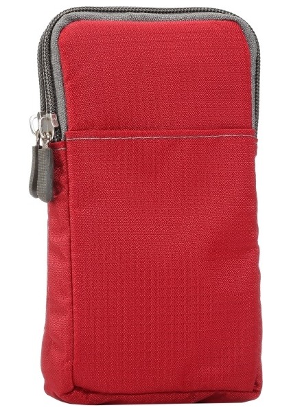 6.3-6.9 Inç Telefonlar Için Elastik Kemer Halkalı Spor Bel Çantası - Kırmızı (Yurt Dışından) fiyatları