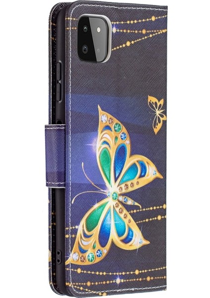 Samsung Galaxy A22 5g Için Cüzdan Tasarım Renkli Desenli Deri Telefon Kılıfı (Yurt Dışından) modelleri