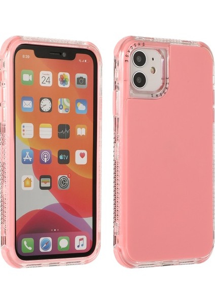 Apple iPhone 12 Pro Max Için Sert Pc + Tpu Çıkarılabilir Koruyucu Telefon Kılıfı - Pembe (Yurt Dışından)