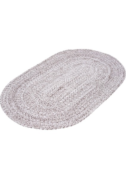 Bej El Dokuma Yün Oval Halı 90X150 ~ 1.35 M2