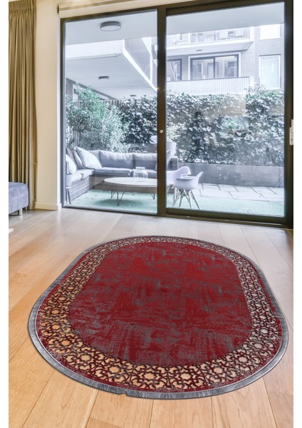Sacrementum Kırmızı Deri Halı 80X150 ~ 1.2 M2