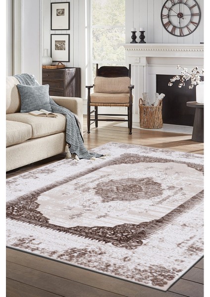 Dizayn 0133AA Kahverengi 120X180 Halı ~ 2.16 M2