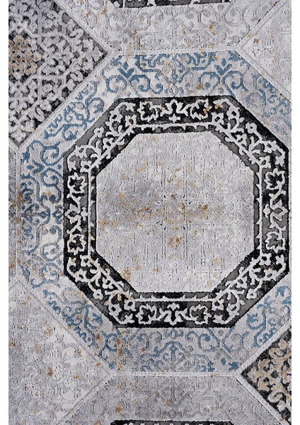 Cornelia Bambu 17753A Gri / Krem 300X400 Halı ~ 12 M2