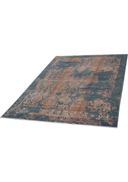 Silk Touch Turuncu / Mavi 169X247 Halı ~ 4.17 M2
