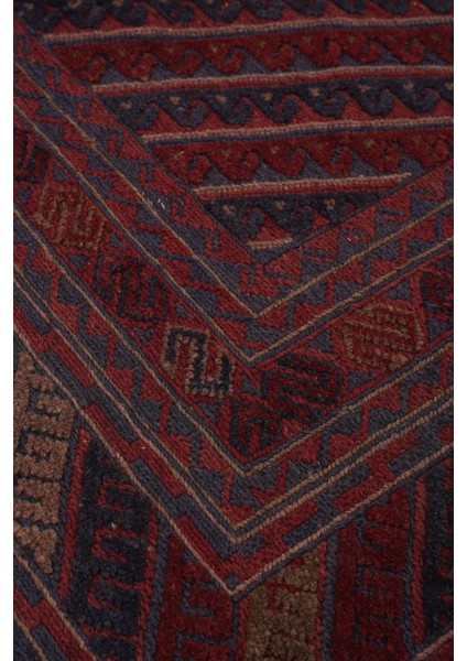 Afgan Berceste El Dokuma Kırmızı Kilim 194X281 ~ 5.45 M2