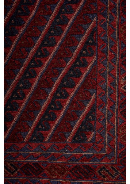 Afgan Berceste El Dokuma Kırmızı Kilim 194X281 ~ 5.45 M2