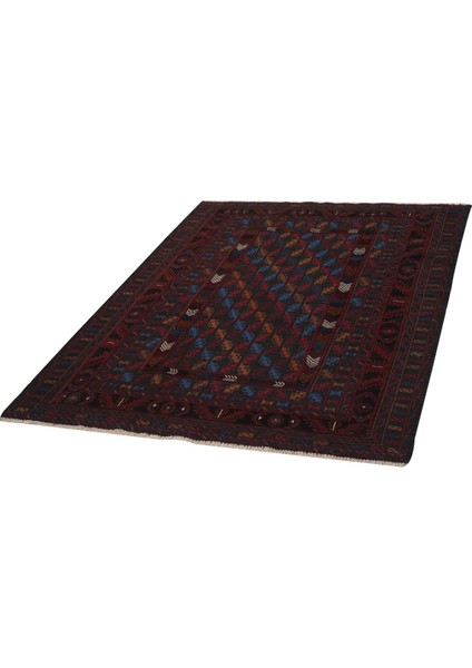 Afgan Berceste El Dokuma Kırmızı Kilim 131X191 ~ 2.5 M2