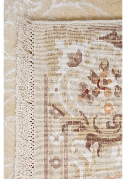 Kumkapı Ipekli 42004-6 204X293 Renkli El Dokuma Halı ~ 5.98 M2