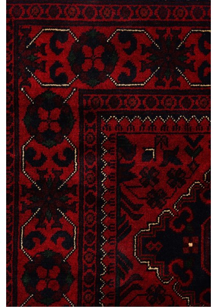 Afgan Khamyab 19006-6 85X120 Kırmızı El Dokuma Yolluk Halı ~ 1.02 M2