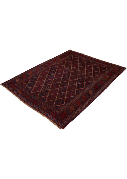 Afgan Berceste 1800014 152X192 Kırmızı El Dokuma Kilim ~ 2.92 M2