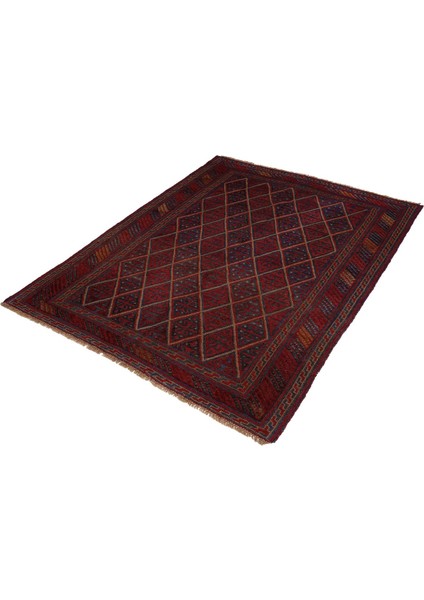 Afgan Berceste 1800014 152X192 Kırmızı El Dokuma Kilim ~ 2.92 M2