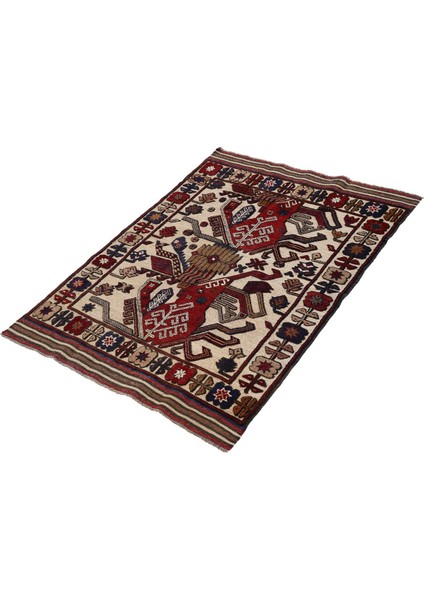 Afgan Berceste 18056 100X140 Kırmızı El Dokuma Kilim ~ 1.4 M2