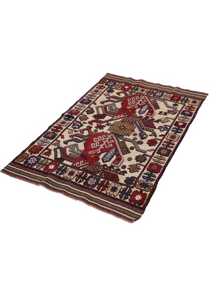 Afgan Berceste 18056 100X140 Kırmızı El Dokuma Kilim ~ 1.4 M2