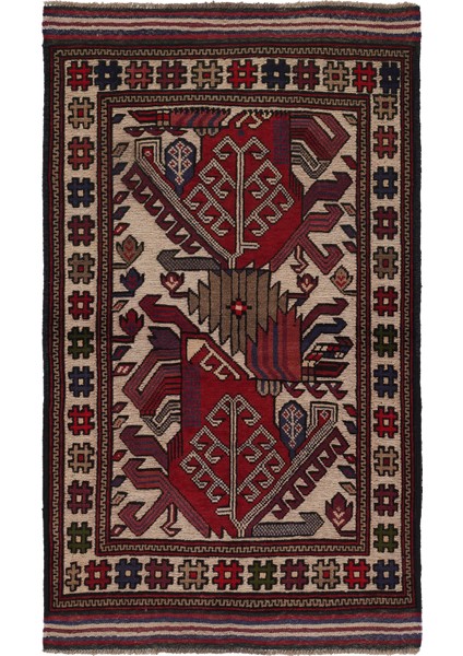 Afgan Berceste 18058 85X144 Kırmızı El Dokuma Yolluk Kilim ~ 1.22 M2 fiyatları