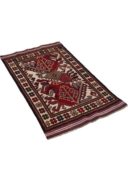 Afgan Berceste 18058 85X144 Kırmızı El Dokuma Yolluk Kilim ~ 1.22 M2 fırsatları