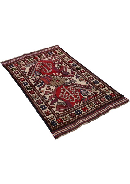 Afgan Berceste 18058 85X144 Kırmızı El Dokuma Yolluk Kilim ~ 1.22 M2