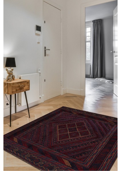 Afgan Berceste 18055 118X139 Kırmızı El Dokuma Kilim ~ 1.64 M2