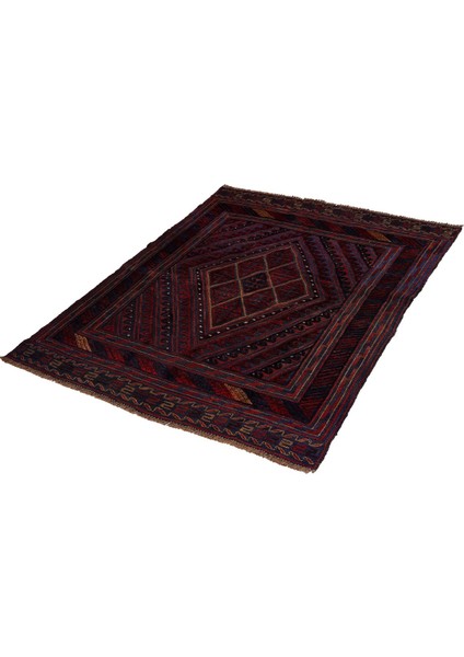 Afgan Berceste 18055 118X139 Kırmızı El Dokuma Kilim ~ 1.64 M2