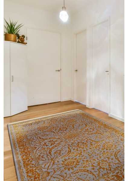 Manyas 194AA Gri / Gold 160X230 Halı